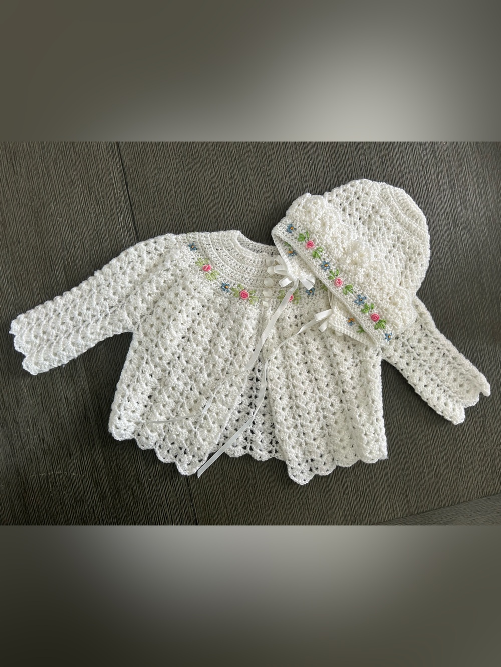 Handmade Baby Sweater & Hat Set